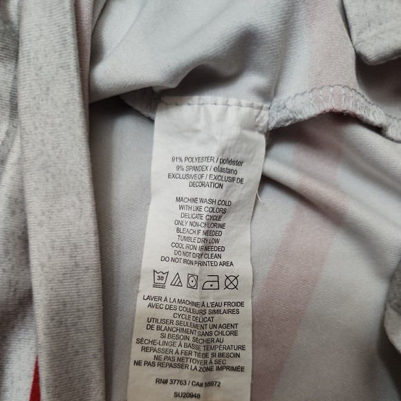 CALLAWAY OPTI-DRI GOLF Polo Shirt Mens L Gray Red Striped Moisture Wicking - Picture 5 of 7